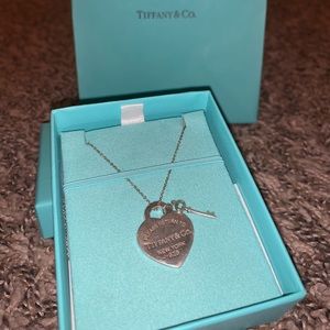 Tiffany & Co. Heart Tag with Key Pendant